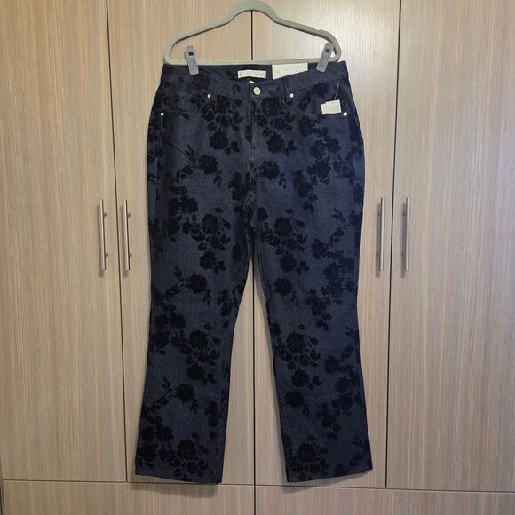 Unbranded Denim - NWT Black Floral Jeans
